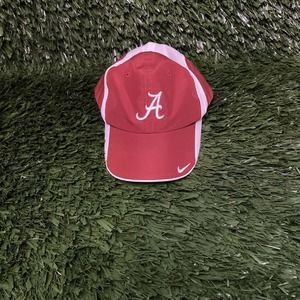 Nike Alabama Crimson Tide DriFit Dri Fit Adjustable Red And White Hat Cap